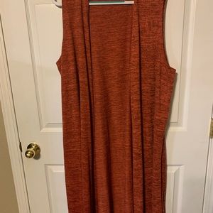 EUC XL LuLaRoe Joy long red vest. No flaws.